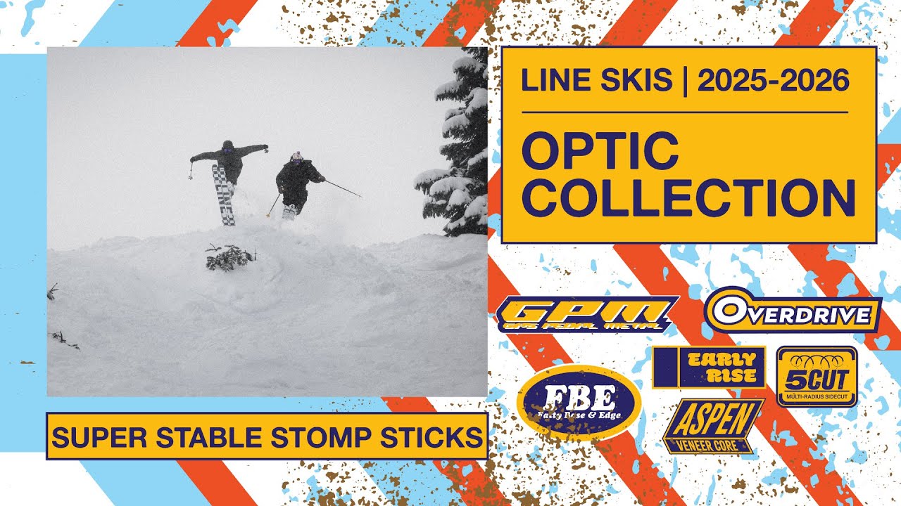 LINE Skis 2026 Optic Skis Collection - Super Stable Stomp Sticks