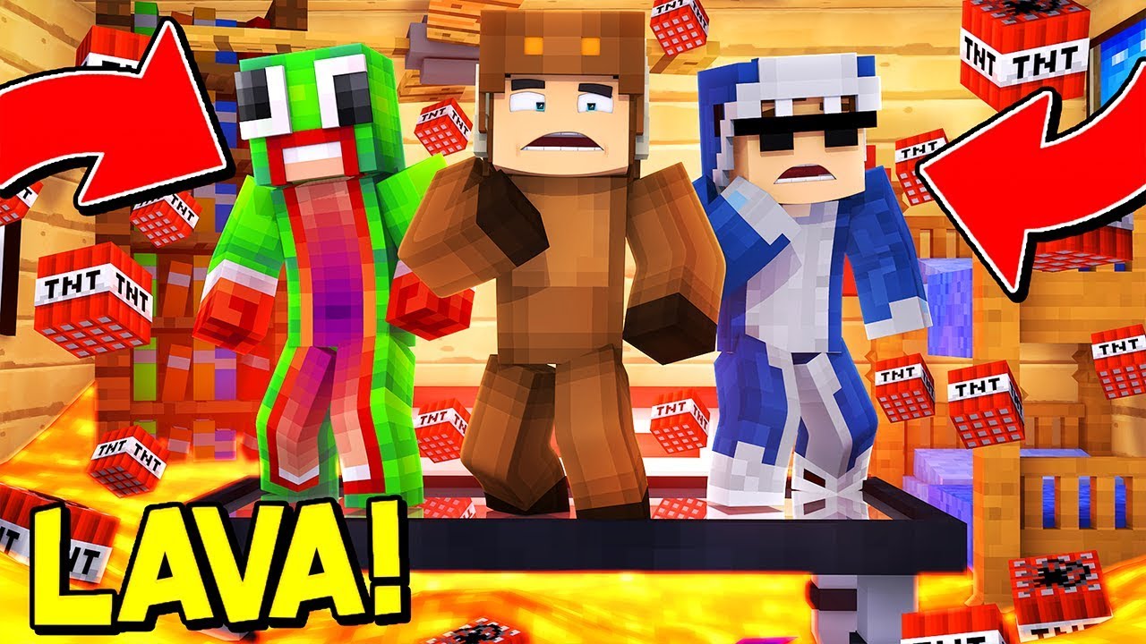 DON'T TOUCH THE FLOOR CHALLENGE... GONE WRONG! - MINECRAFT
