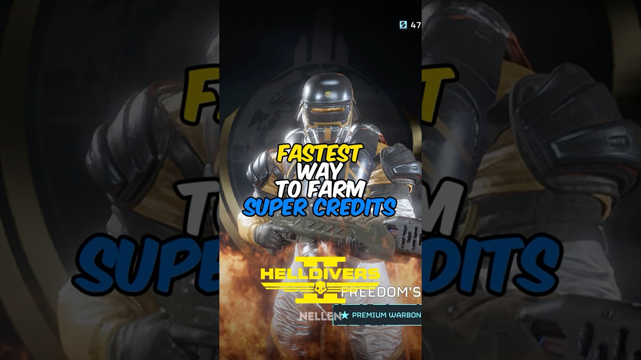 How To Farm Super Credits FREE And FAST In HELLDIVERS 2