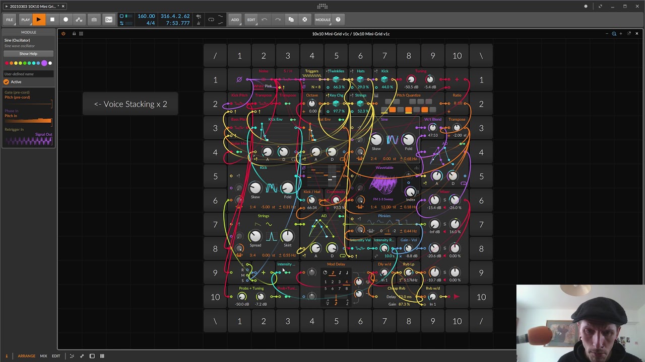 Bitwig 10x10 Grid Challenge - Muteqx first entry - mini live set