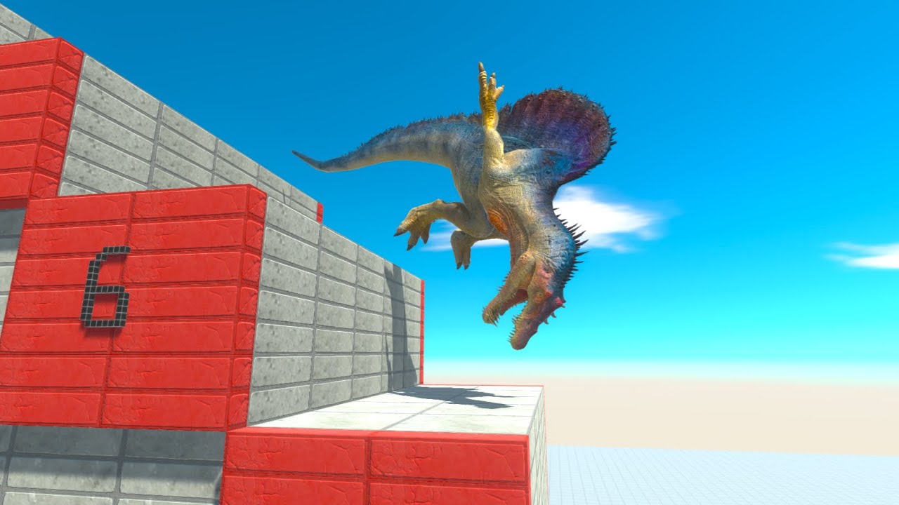 Falling Stairs Challenge animal revolt battle simulator