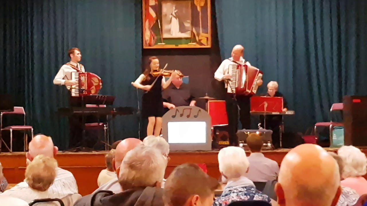 Addie Harper at the North East Accordion and Fiddle club