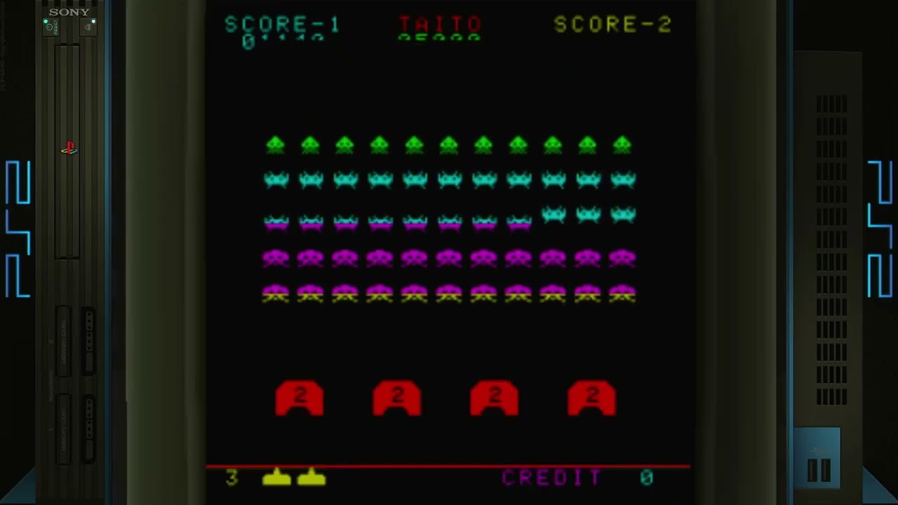 Space Invaders Anniversary Part II: Upright Sony Playstation 2 Emulated