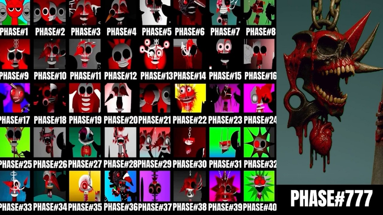 Incredibox Sprunki - Phases 1- 777 - 555 - 1234 - 444 - S333 - All Characters (Bonus Mode)