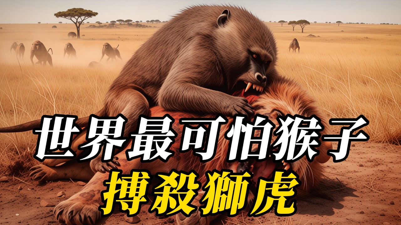 全世界10種最可怕的凶猴，戰力碾壓大型豹子，第壹名的山魈到底有多恐怖？獅子見了都繞道走！#世界之最 #动物 #动物世界 #科普 #百科密码  #知识渊博 #特有種