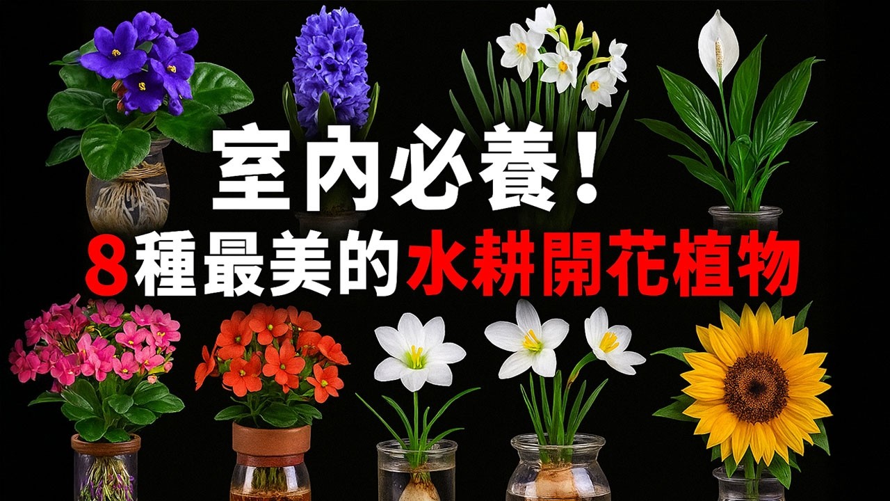 室內必養！8種最美的水耕開花植物，賞心悅目又療癒