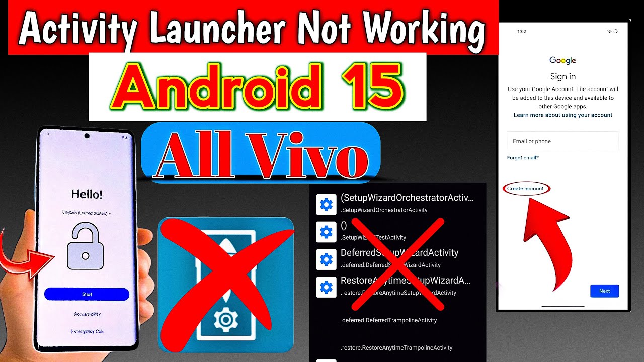 All Vivo Game over Frp bypass Android 15 🆕 Method 💯% Done ✅ Activity launcher ❌ Google Id Unlock
