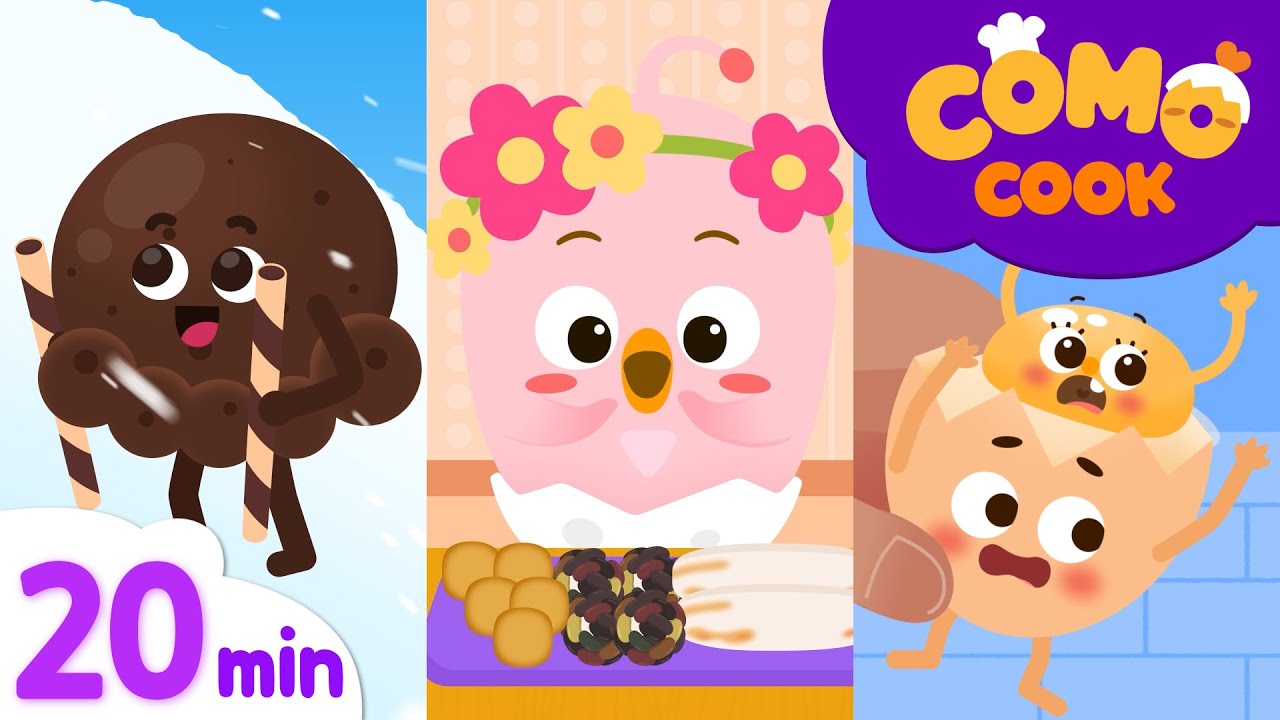 Kids animation | Fun cooking time! 20min | Como Cook