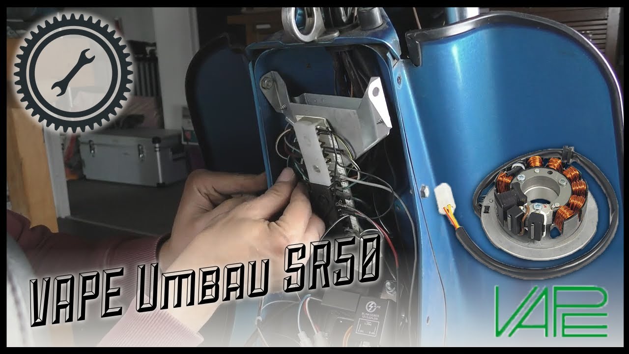 Simson SR 50 auf Vape Zündung umrüsten 12 Volt - Einbau Tutorial