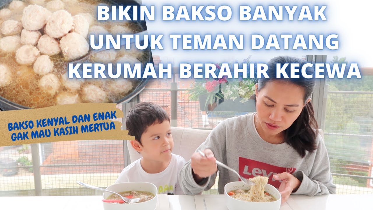 Bikin Bakso Banyak Buat Teman Datang Kerumah Berahir Kecewa | Resep Bakso Kenyal Anti Gagal