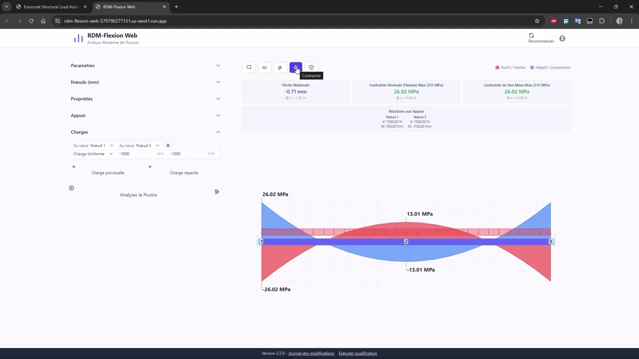 Calculez la Flexion de vos Poutres acier et bois Instantanément et gratuitement ! 😎