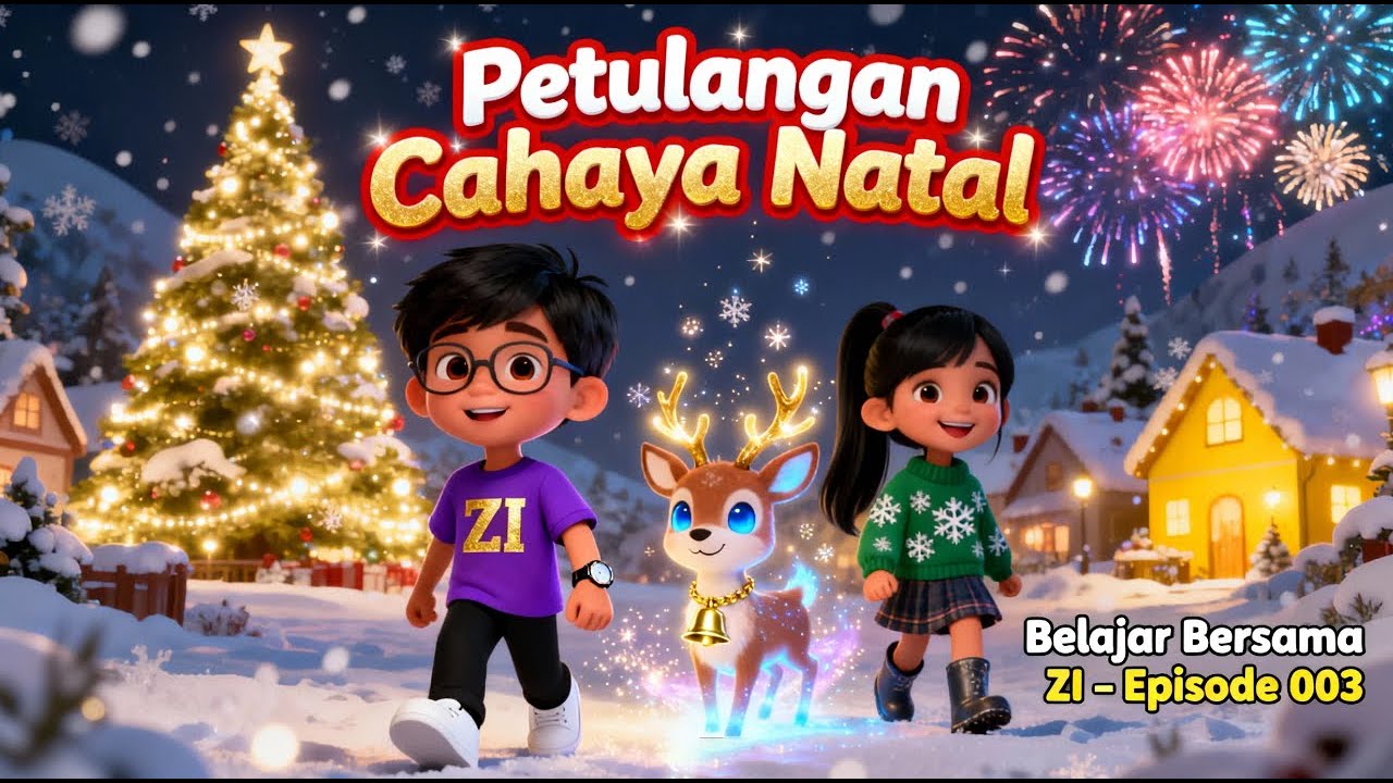 Petualangan Cahaya Natal | Animasi 3D Anak Edukatif & Seru - Belajar Bersama ZI - Episode 003