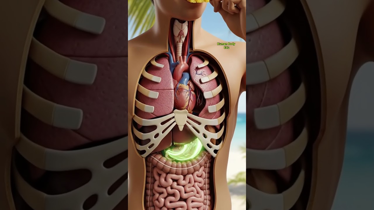 What happens when you eat pineapple 🍍 #anatomy #3danimation #pineapple