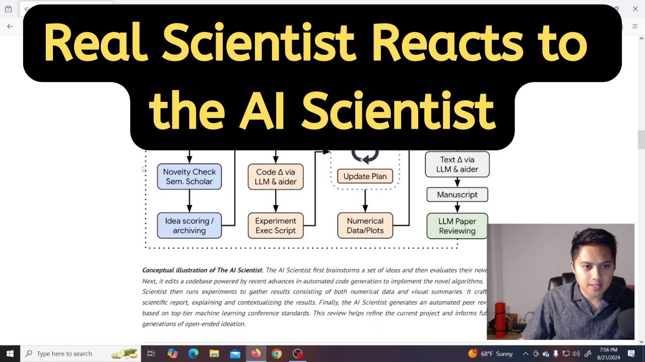 Reacting to the AI Scientist (As a Real Scientist)