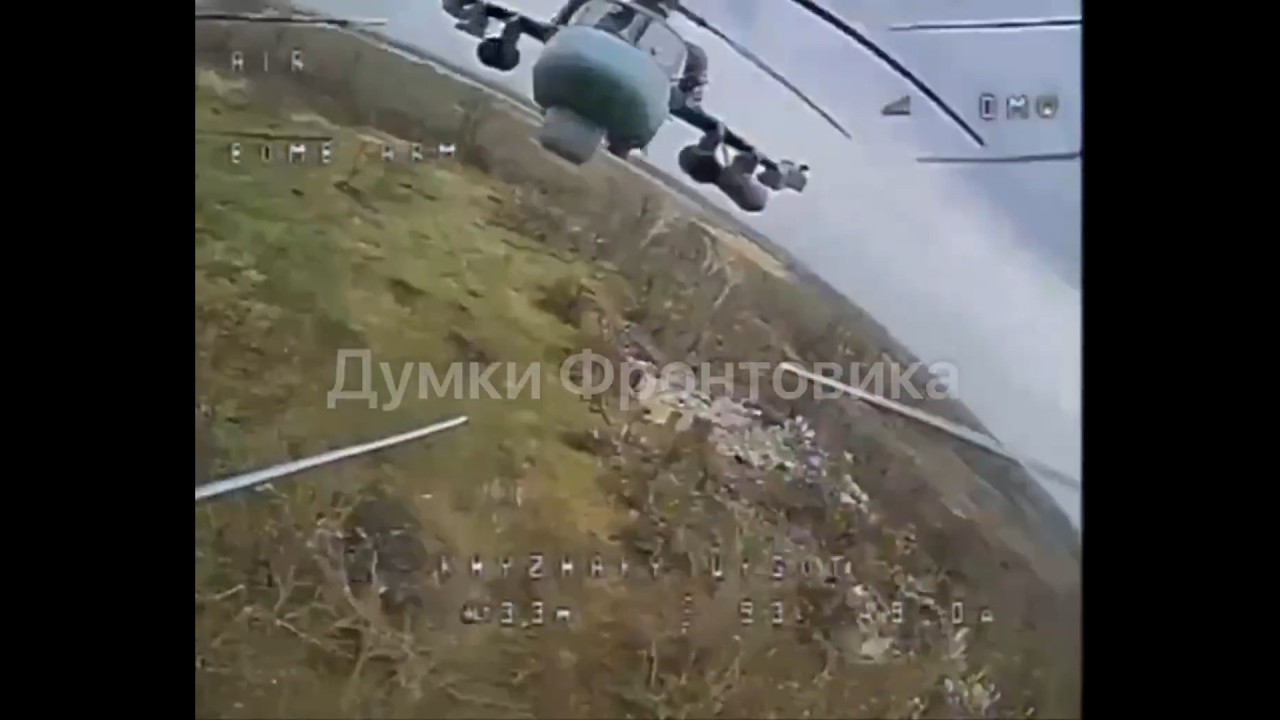 Ka-52 Destroyed by FPV Drone