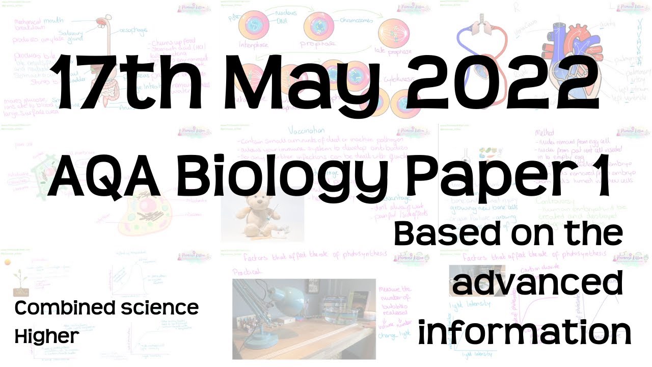 AQA Biology Paper 1 Revision - 17th May 2022 - GCSE Combined Science Higher Exam