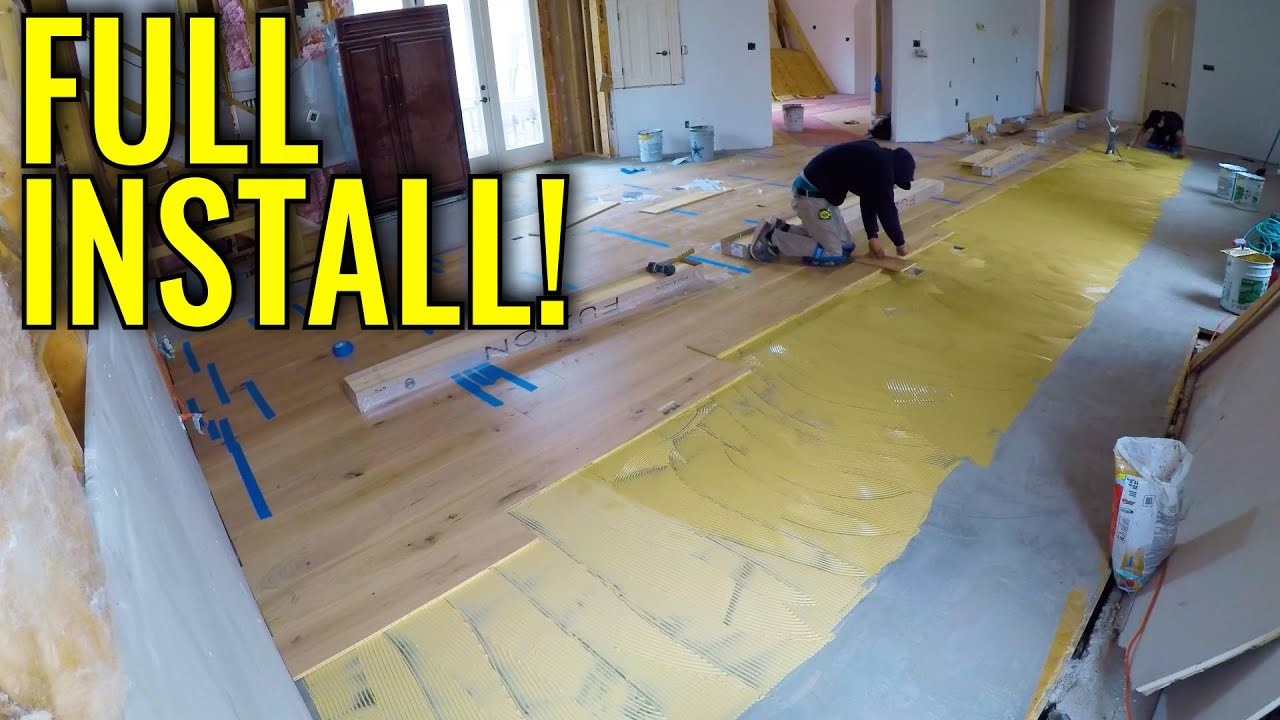 COMPLETE 4,000 SQ FT Flooring Install Time Lapse