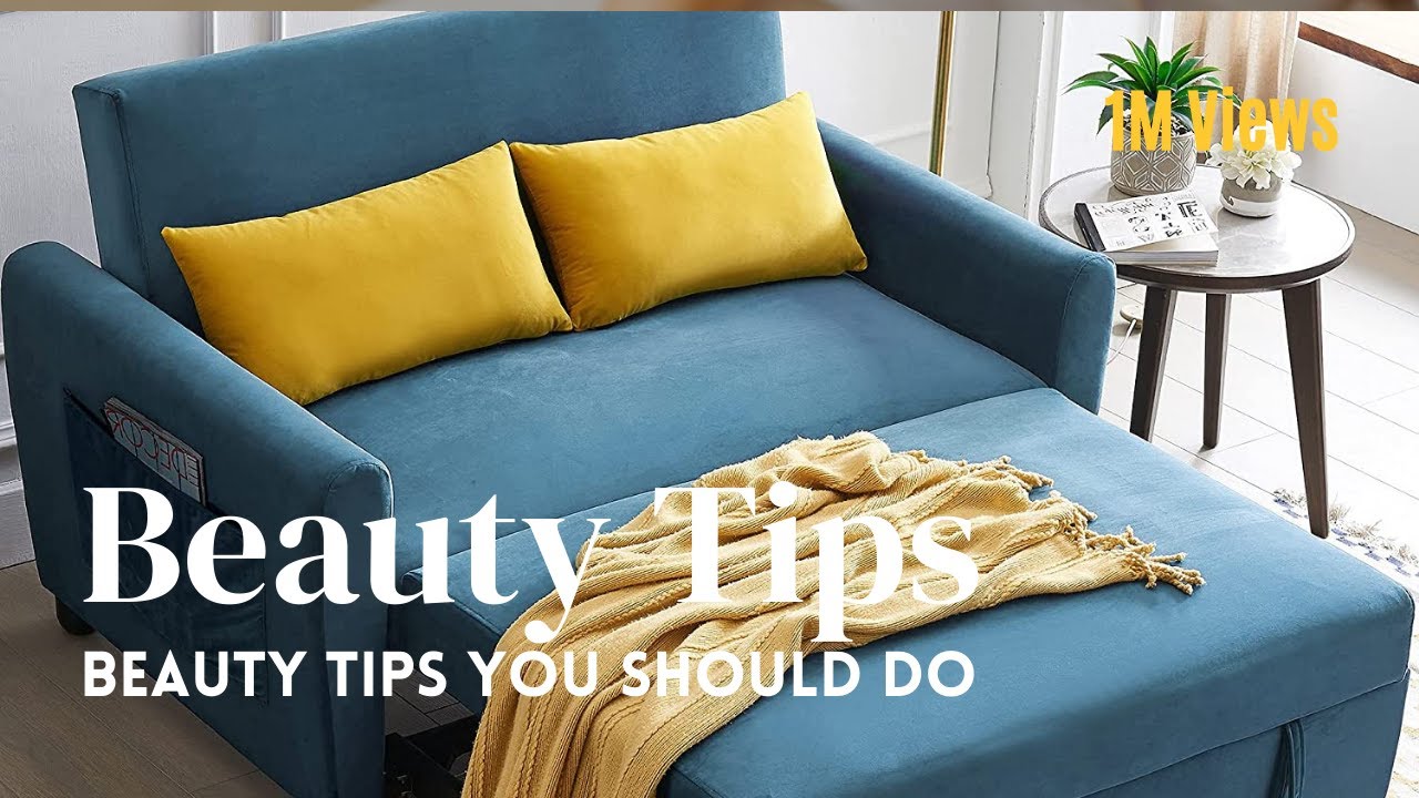 Merax Sleeper Sofa Couch Compact Soft Velvet Sofa Bed Pull-Out Sleeper Sofa 2 in 1 Sofa Bed