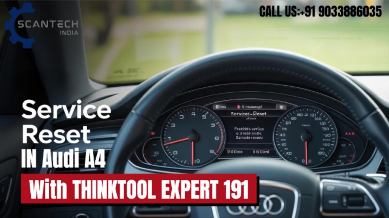 Thinktool 191 | Oil light reset in Audi A4 #thinktool191 #thinkcar #oilsreset #carscanner