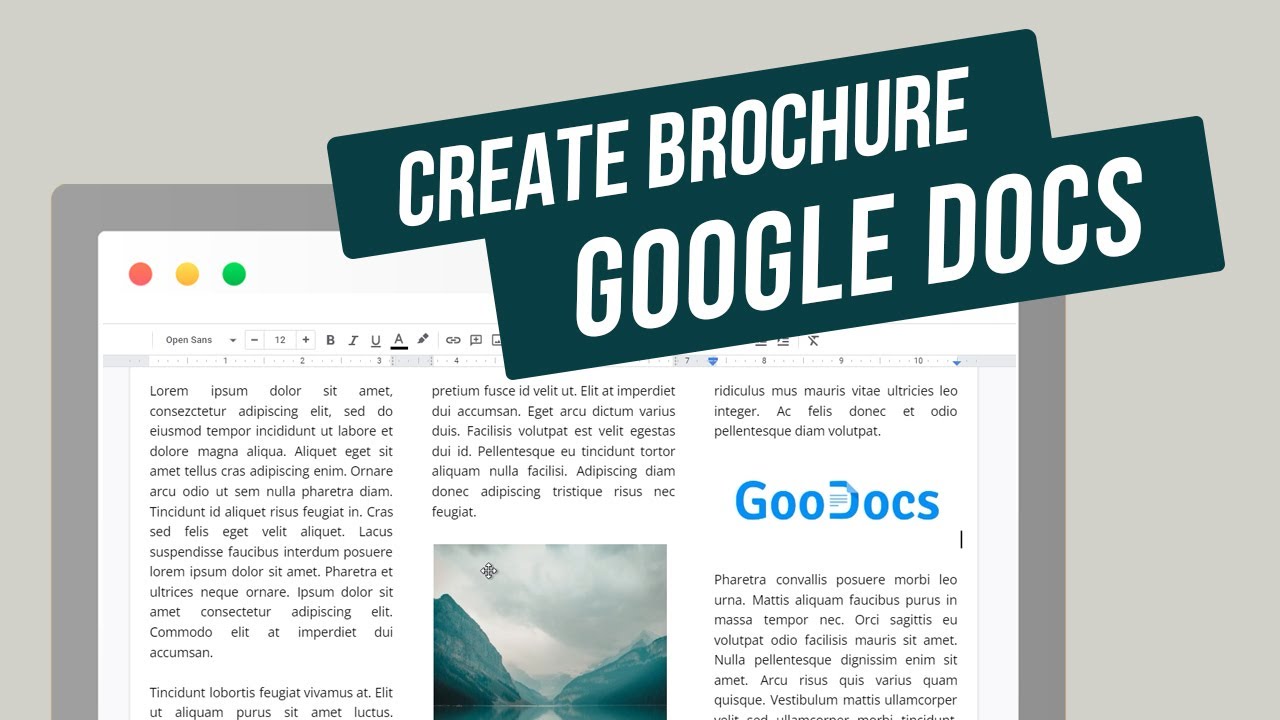 Как создать брошюру в Google Docs | Тройной, двойной и двусторонний буклет