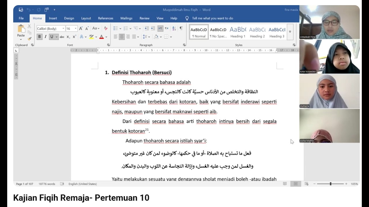 Kajian Fiqih Remaja- Pertemuan 10