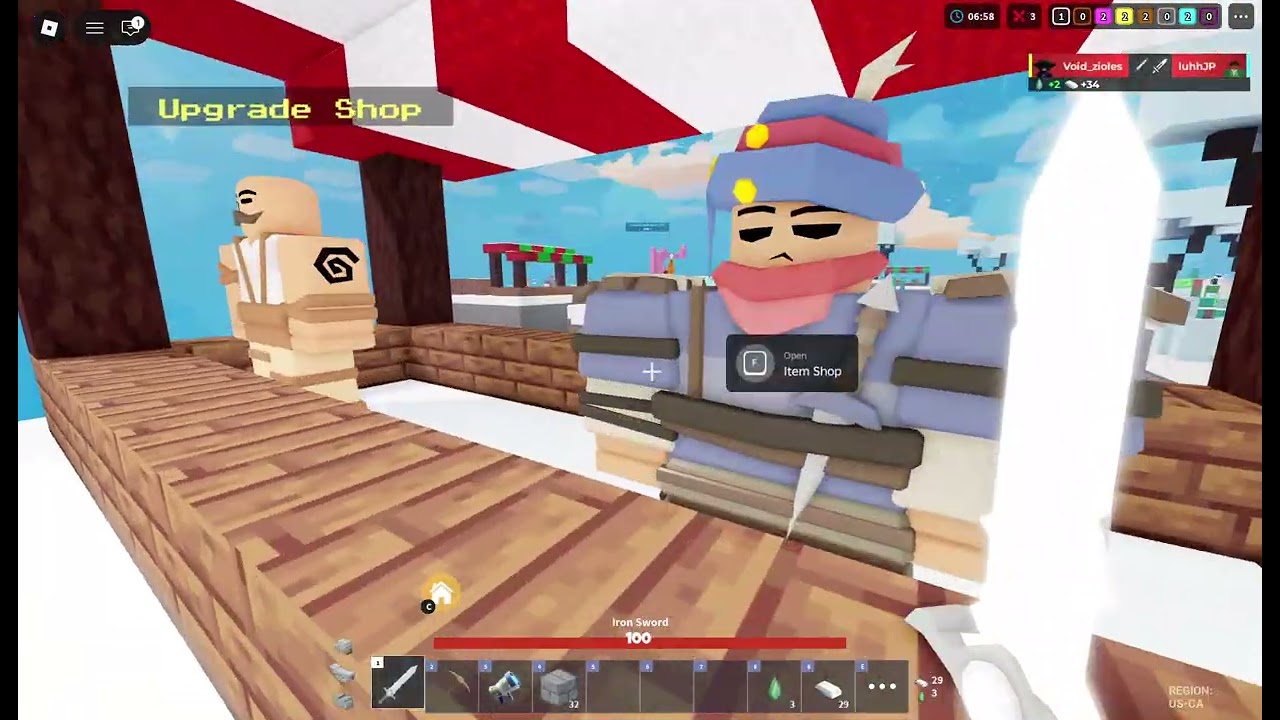 Roblox bed wars with John