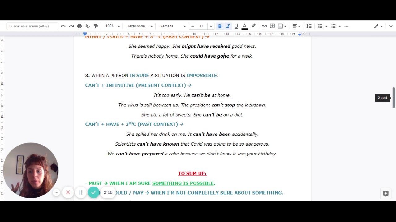 Modals of Deduction (Past & Present)