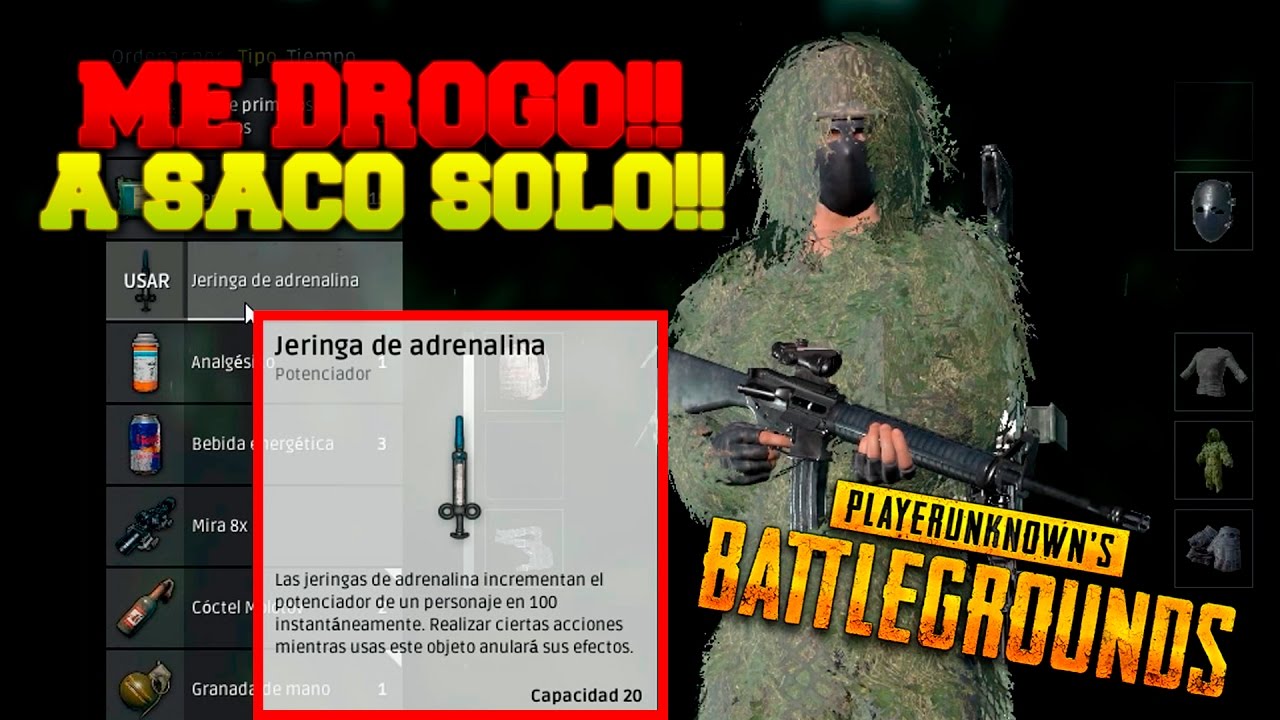 LA DROGA Y EL HOMBRE ARBOL DE PLAYERUNKNOWN'S BATTLEGROUNDS!! SOLO A SACO!