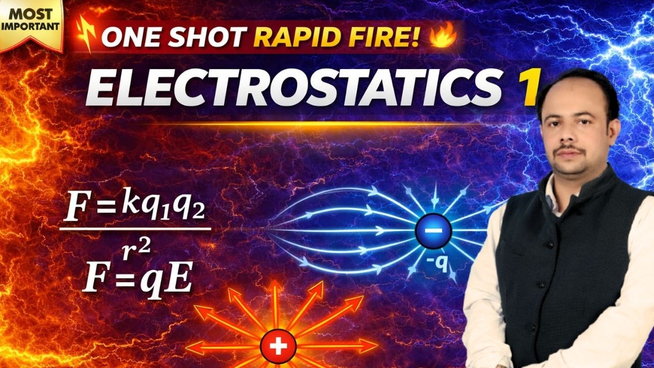 Electrostatic – One Shot Complete Revision | NEET & JEE | Part-01 #Electrostatics
