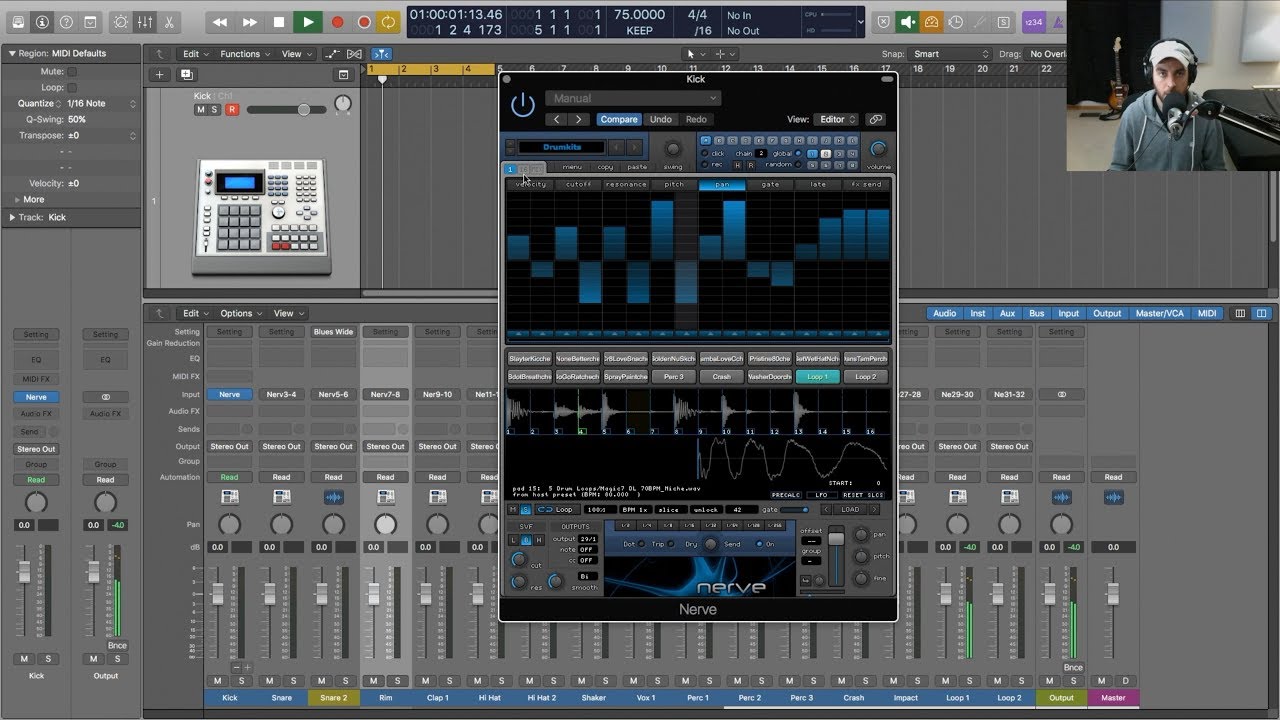 Плагин Xfer Records Nerve Drum and Loop (рабочий процесс + демо)