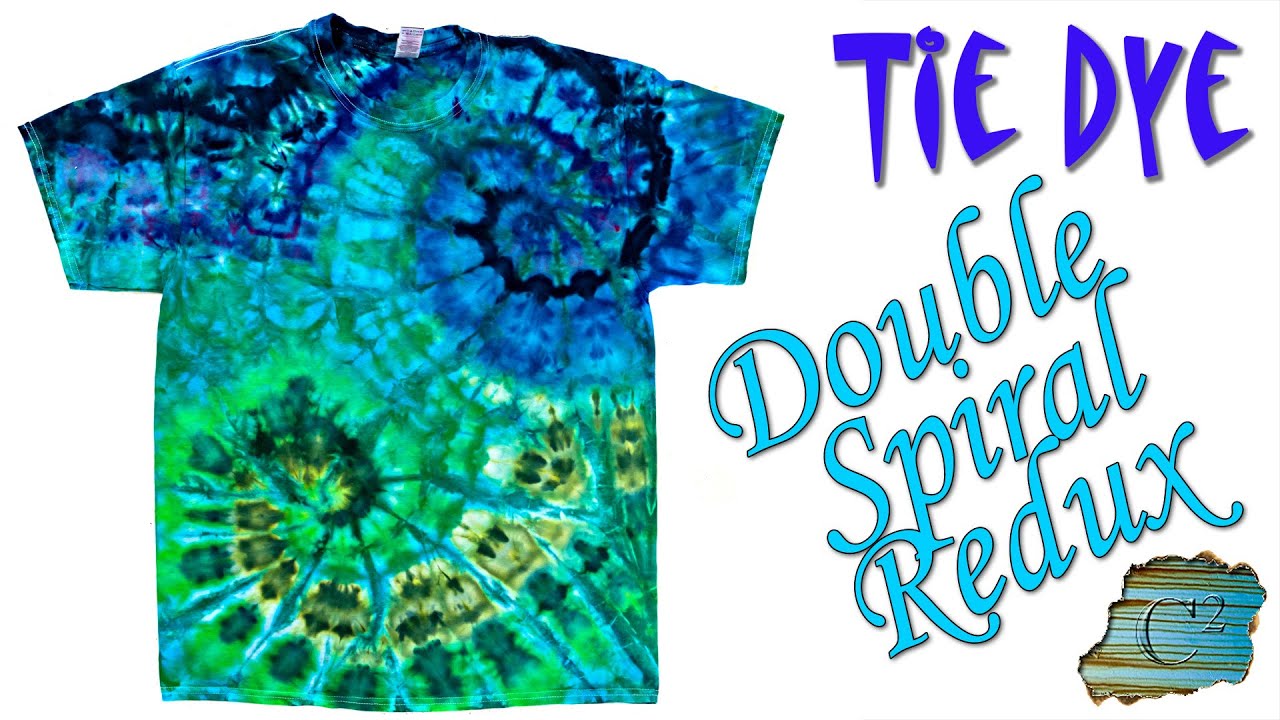 Tie Dye:  Double Spiral Redux [Ice Dye]