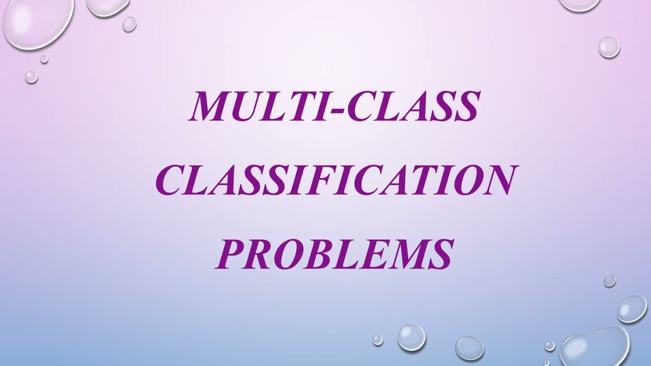 Machine learning- Multi class Classification Problems#education#machinelearning#engineering#problem 