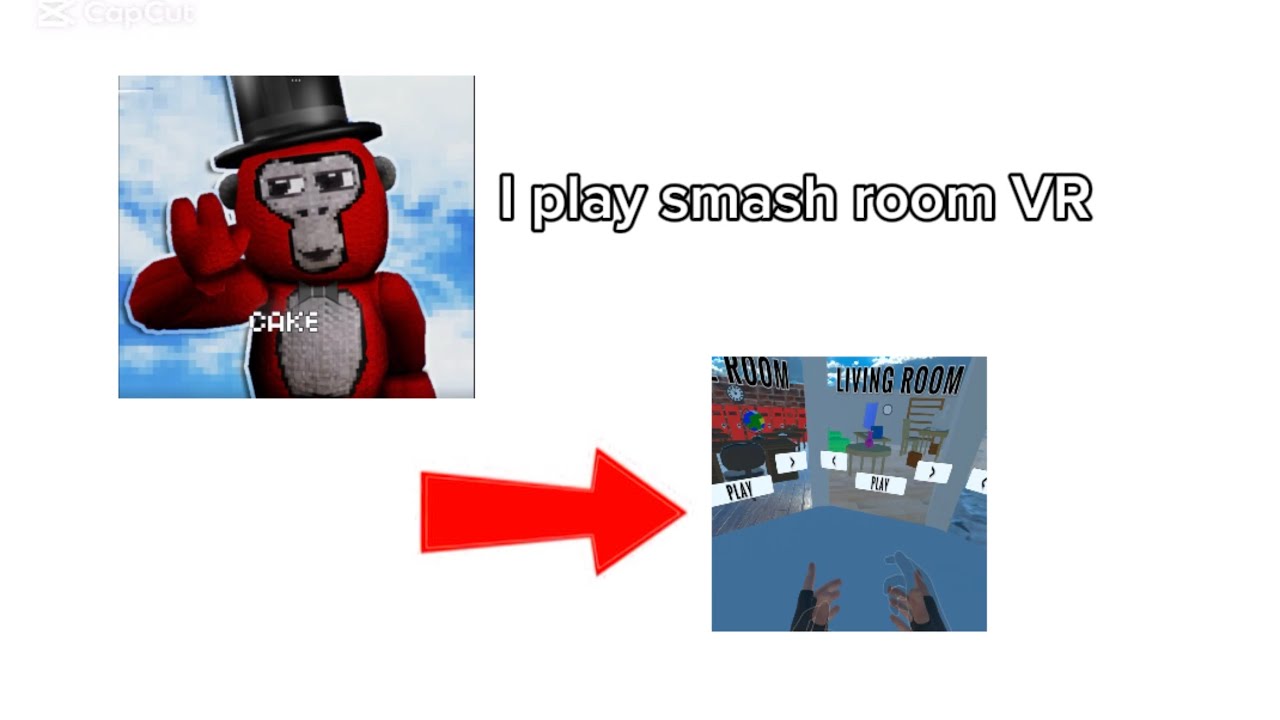 I play smash room VR