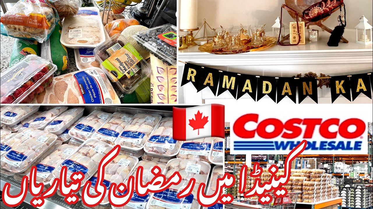 RAMADAN PREPRATION IN CANADA | COSTCO HALAL OPTIONS FOR RAMADAN