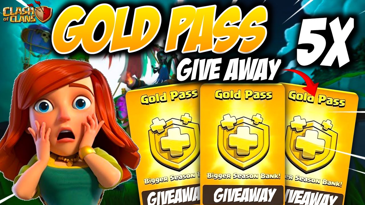 5x GOLD PASS GIVEAWAY Participation Video in Clash of clans!