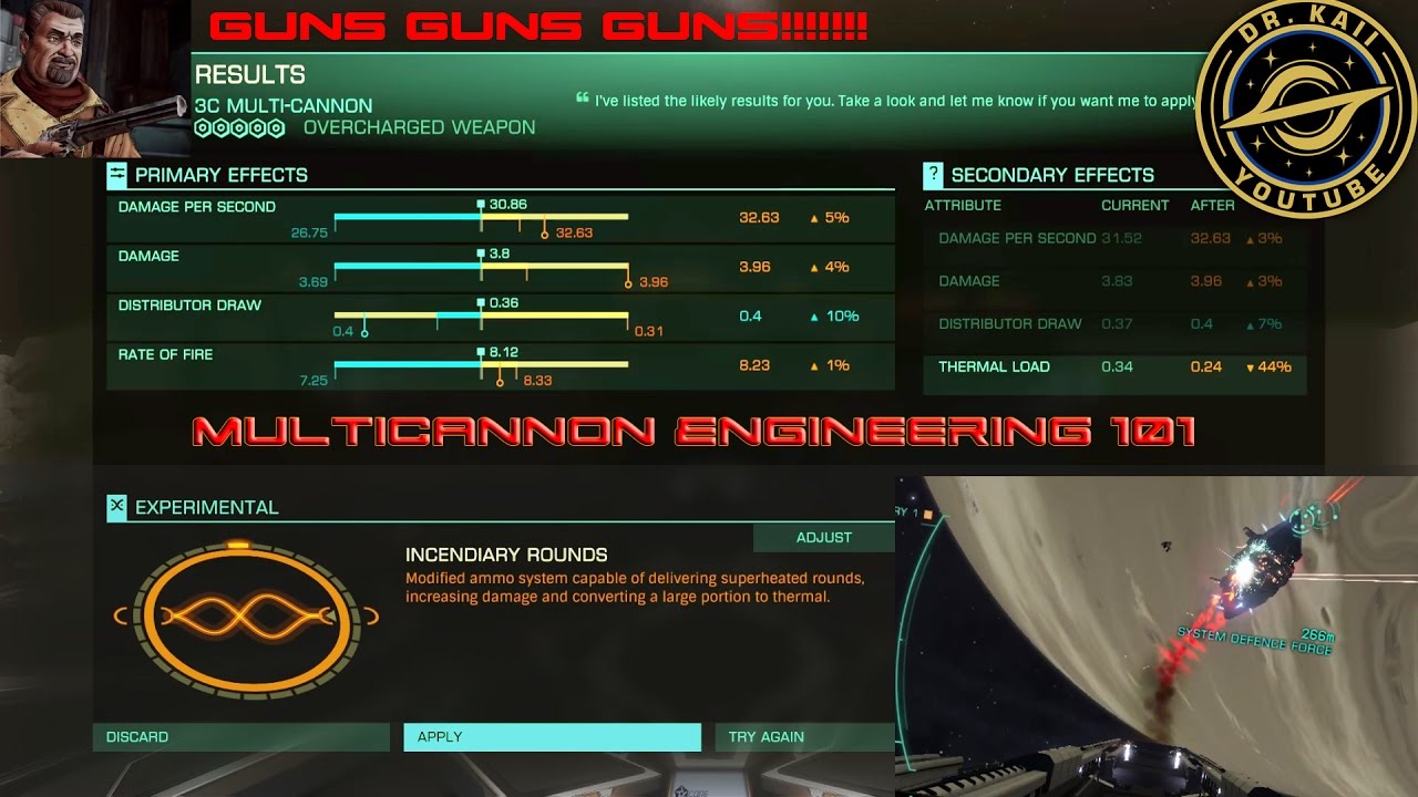 Elite: Overcharged Multicannon Engineering 101 - GUNS GUNS GUNS!