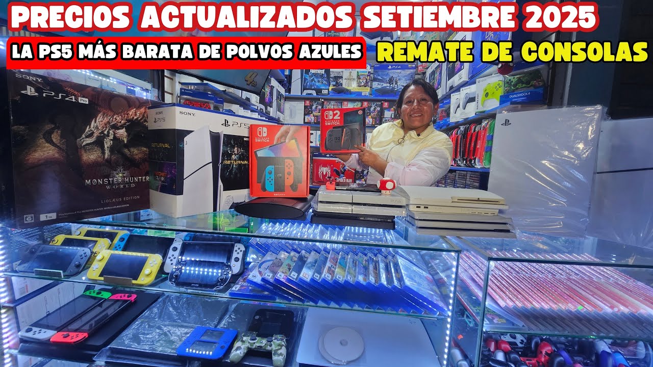 POLVOS AZULES PRECIOS ACTUALIZADOS SETIEMBRE 2025 - REMATE DE CONSOLAS GAMER (PS5, PS4, SWITCH 2)