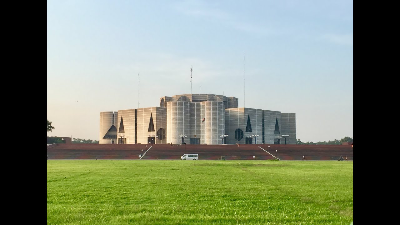 National Parliament of Bangladesh || (Jtiya Sangsad Bhaban) and  Manik MIa Avenue Road.