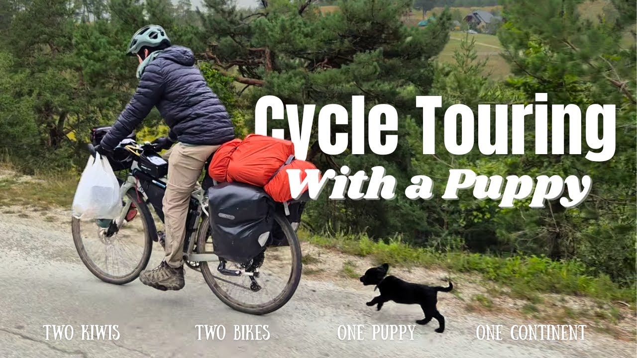 Our first week cycling with a puppy in the Uvac Serbia