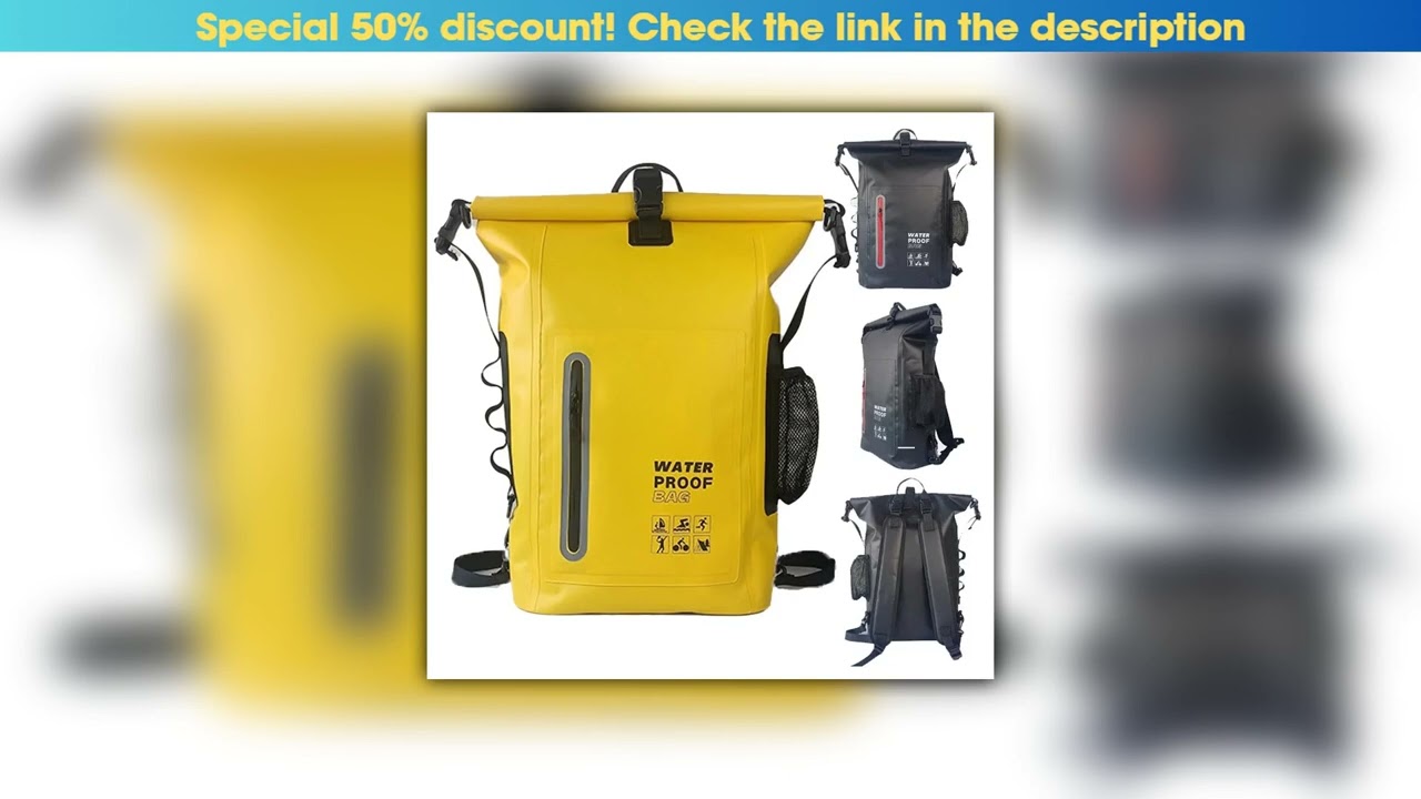 Slide Waterproof Kayak Dry Bag Drift Swimming Backpack Large River Trekking Shoulder Beach Diving D