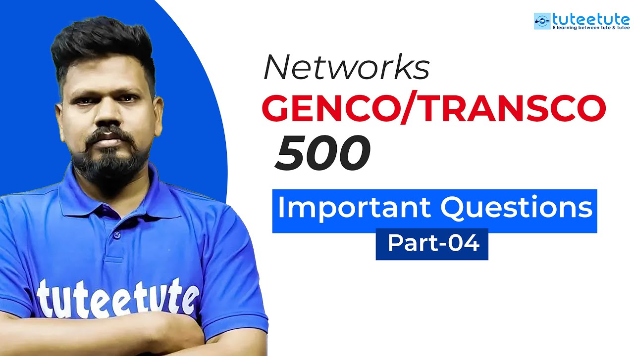 GENCO /TRANSCO 500 Important Questions With Explanations Part_04 #tsgenco #tstransco #genco