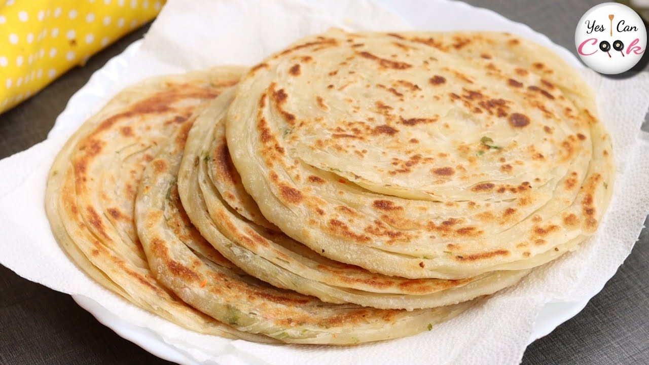 How To Make Paratha For Paratha Roll by (YES I CAN COOK)