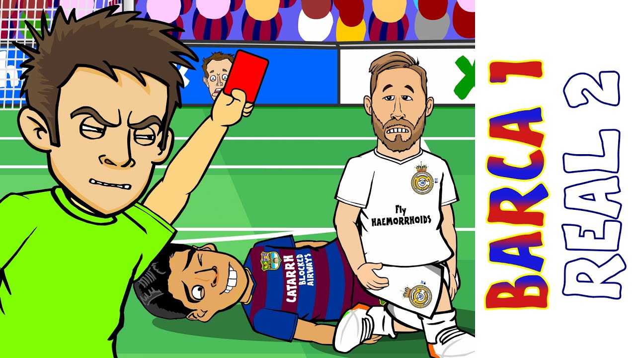 Barcelona vs Real Madrid 1-2 : El Clasico 2016 (Ronaldo goal Sergio Ramos red card Goals Highlights)