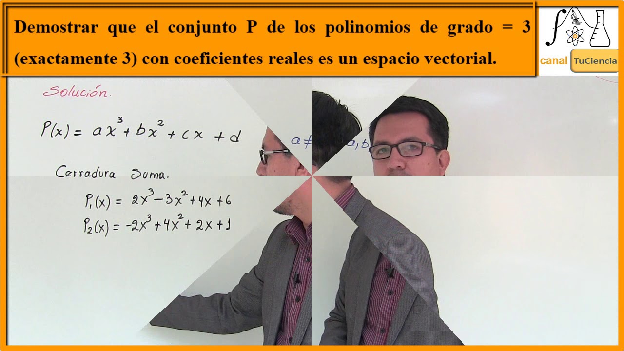 Ejercicio de espacio vectorial para polinomios