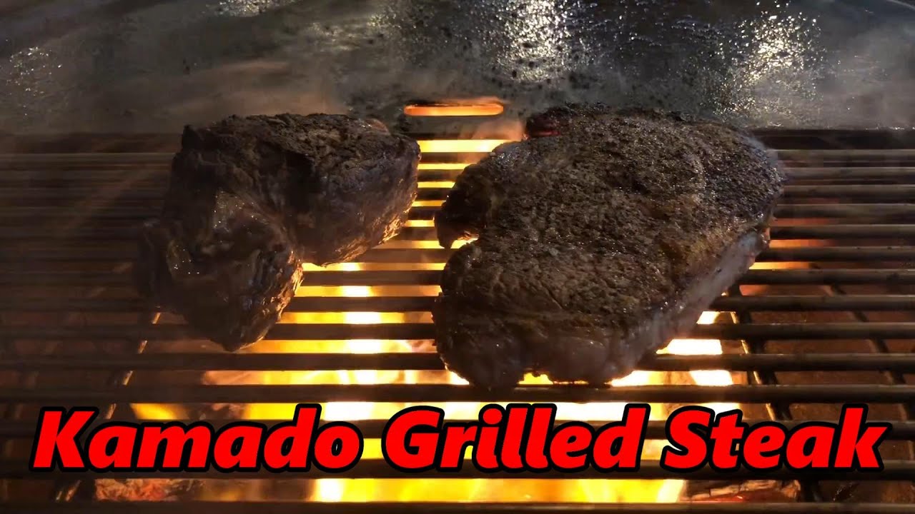 Grilling Steak on the Kamado