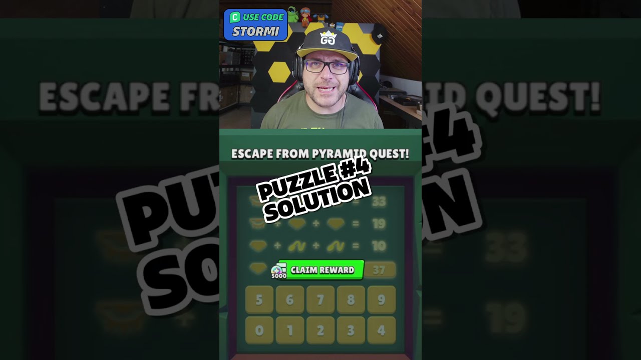 Решение 4-й головоломки в событии &laquo;Побег из пирамиды&raquo; в Brawl Stars #escapepyramidquest #brawlstars