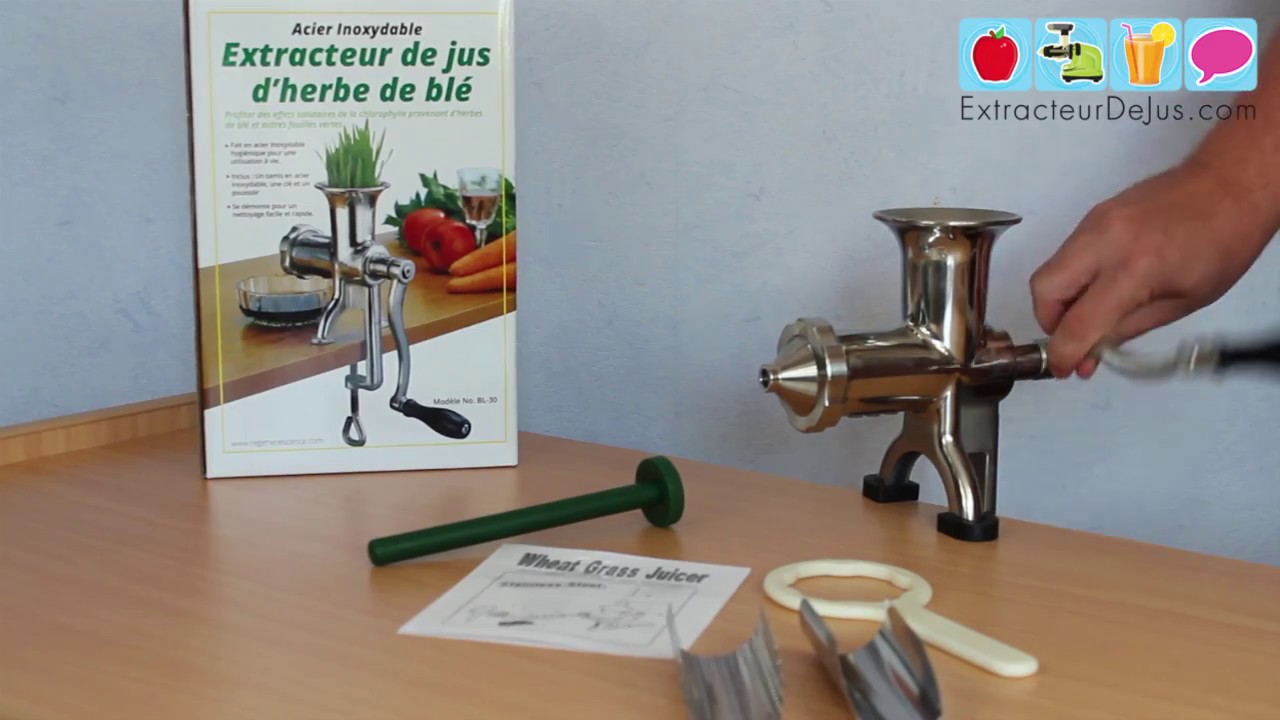 Notre avis sur l'extracteur de jus manuel tout inox BL30 [Vidéo 4/4]