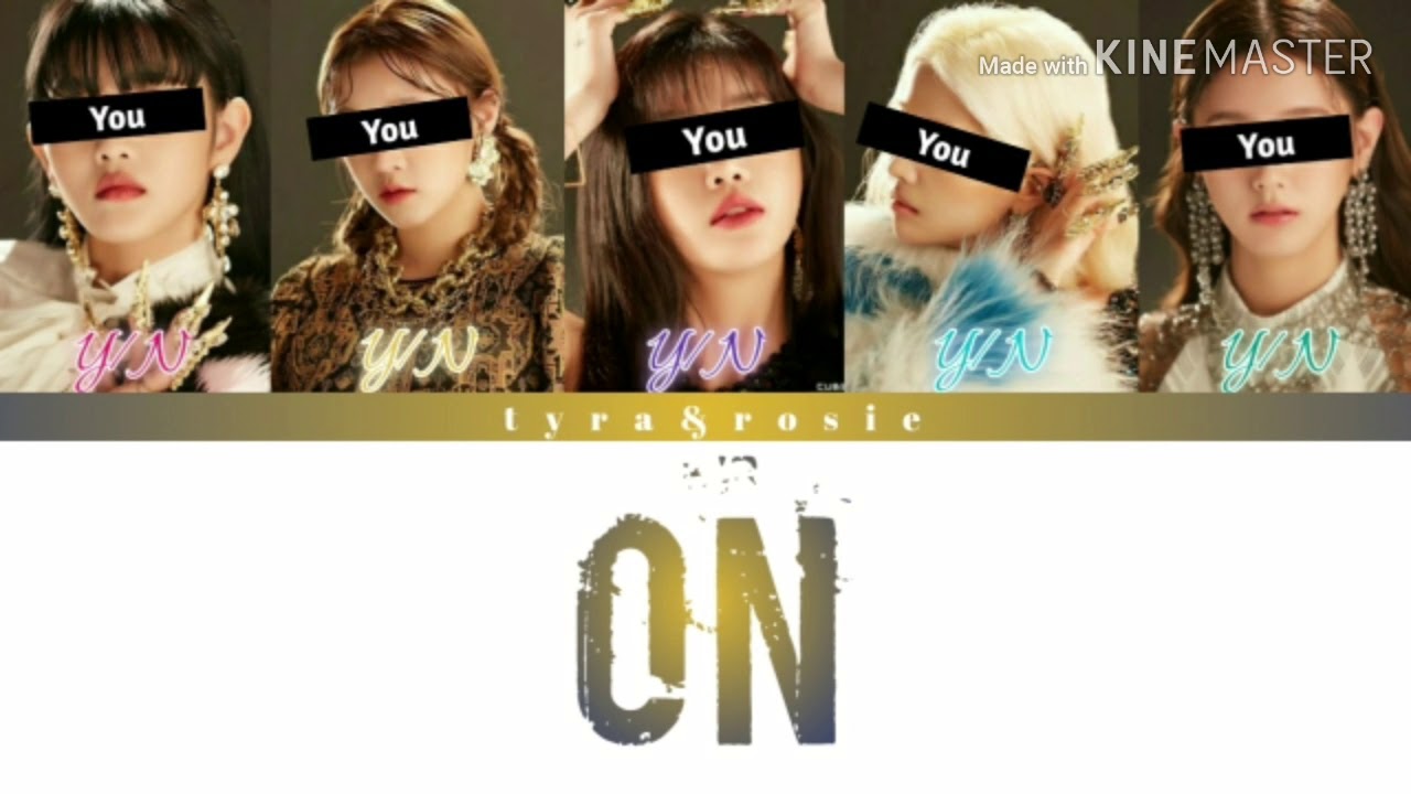 YOUR OWN 5 MEMBER GIRLGROUP | ON | BTS Lyrics Romaji