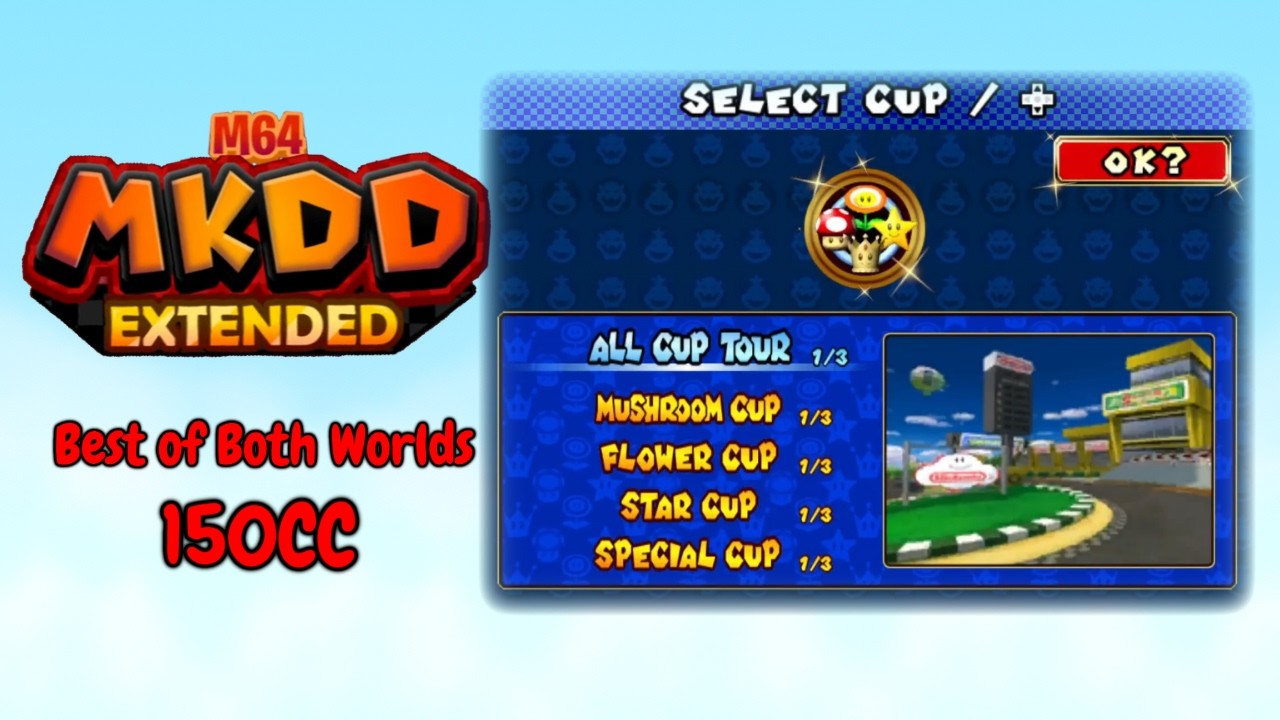 【Mario Kart:  Double Dash Extended】All-Cup Tours | 150CC | No Commentary [12]