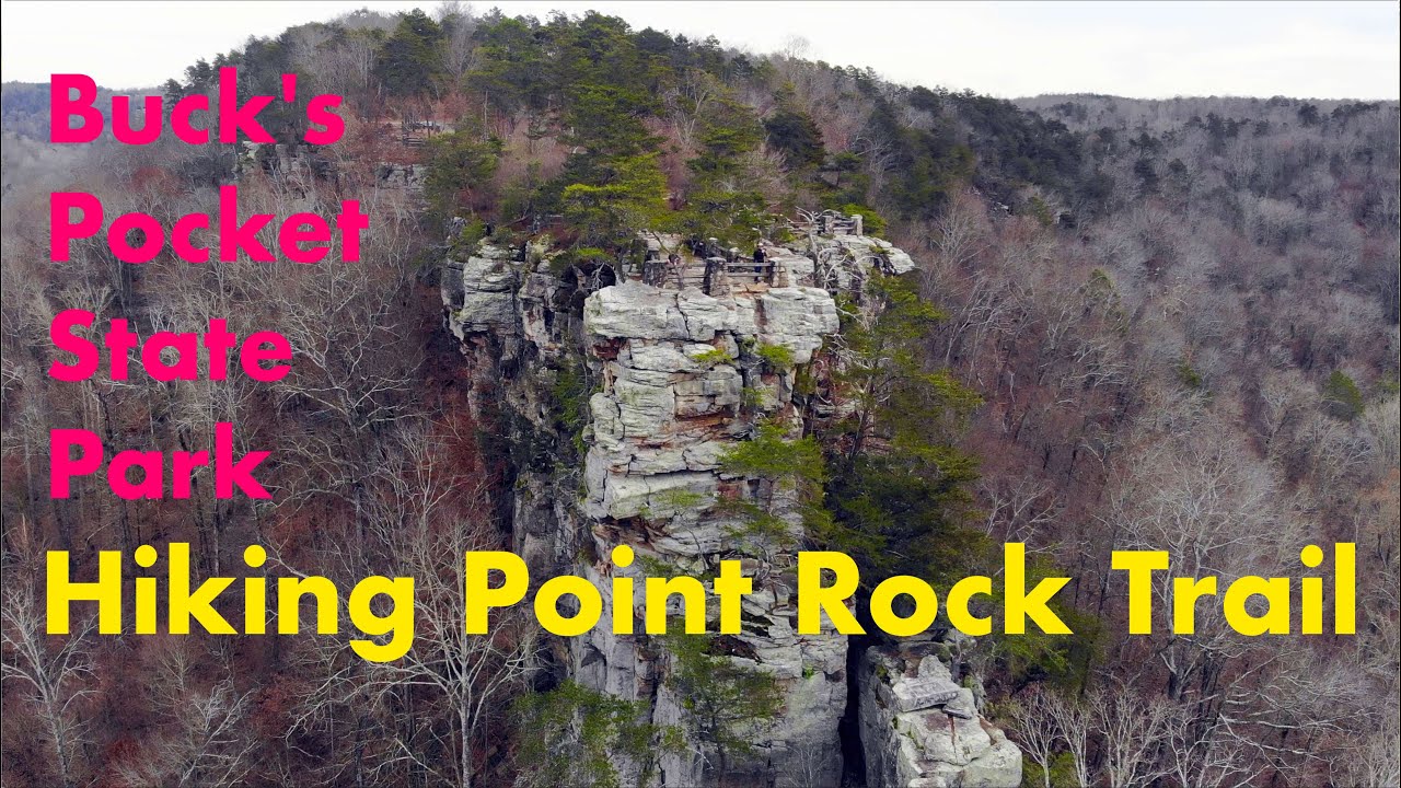 Hiking Point Rock Trail, Buck's Pocket State Park, Alabama